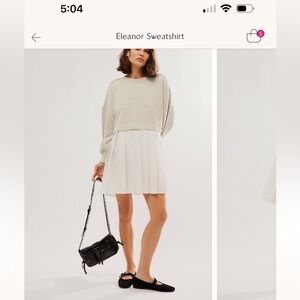 Eleanor sweatshirt free people NWT